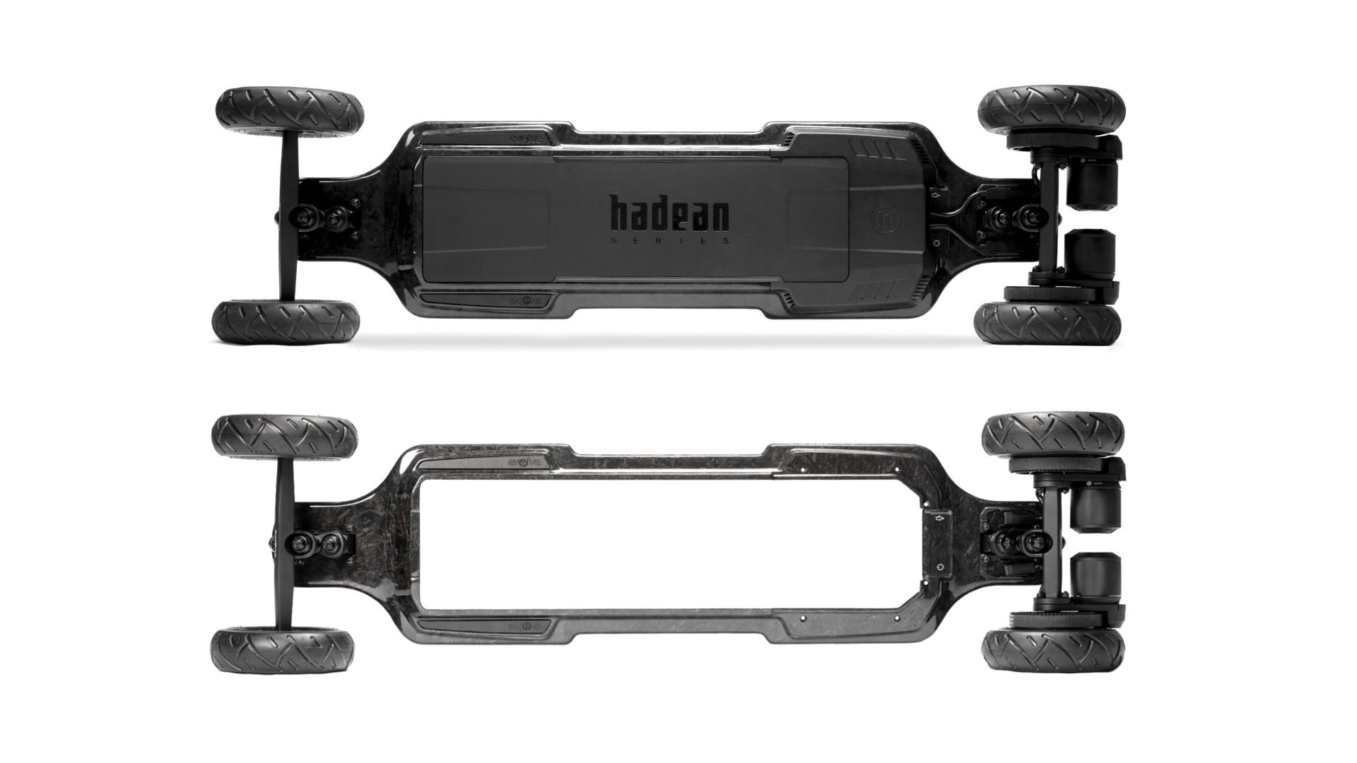 Longboard Électrique HADEAN Carbon - Modèles Street Et GT Carbon - Noir