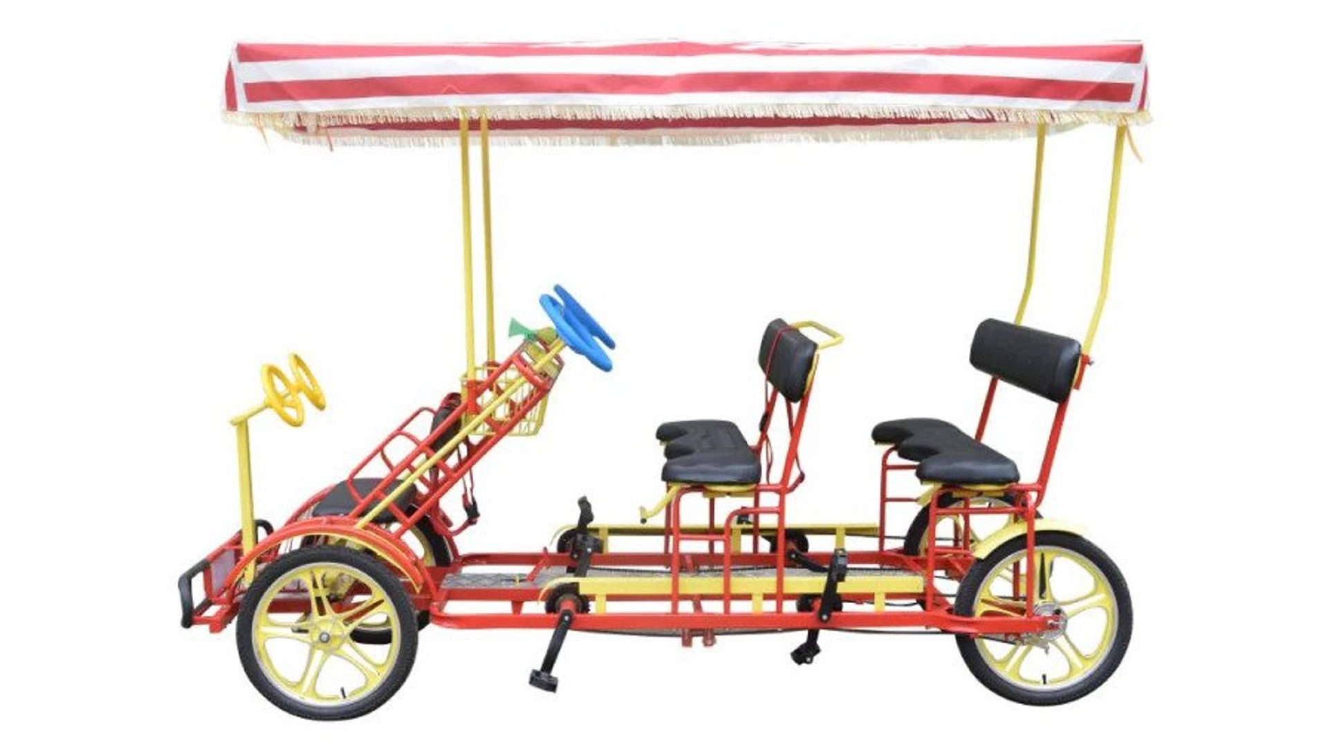 Elektrische tandem met 4 zitplekken: Must-have voor je vriendengroep